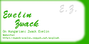 evelin zwack business card